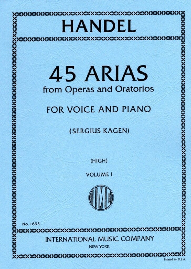 Arie Da Opere E Oratori (45) Vol. 1 (S-T) (Kagen)